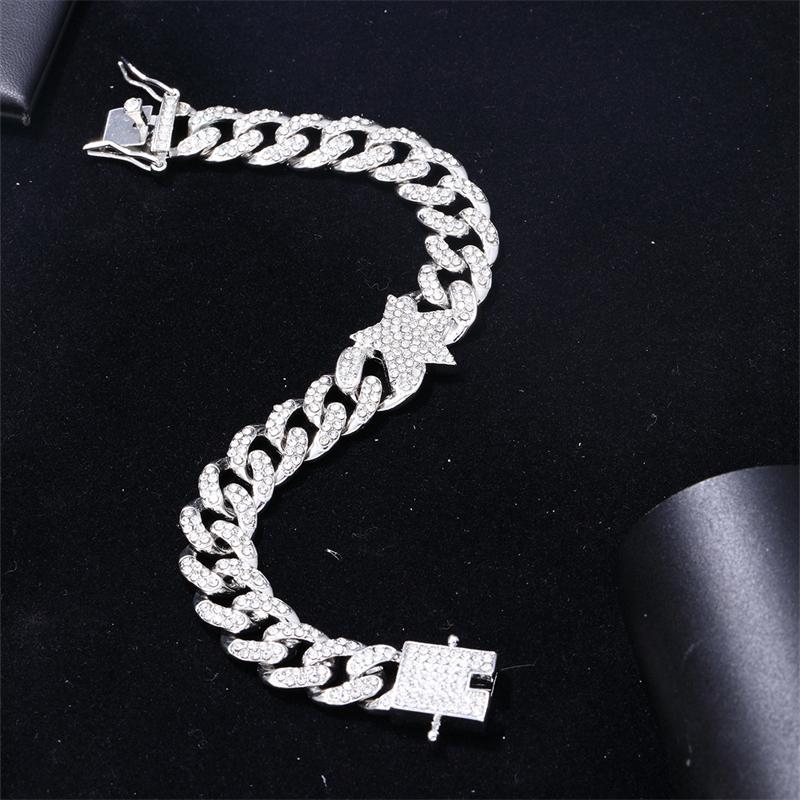 Hip-hop Star Alloy Plating Unisex Jewelry Set display picture 3