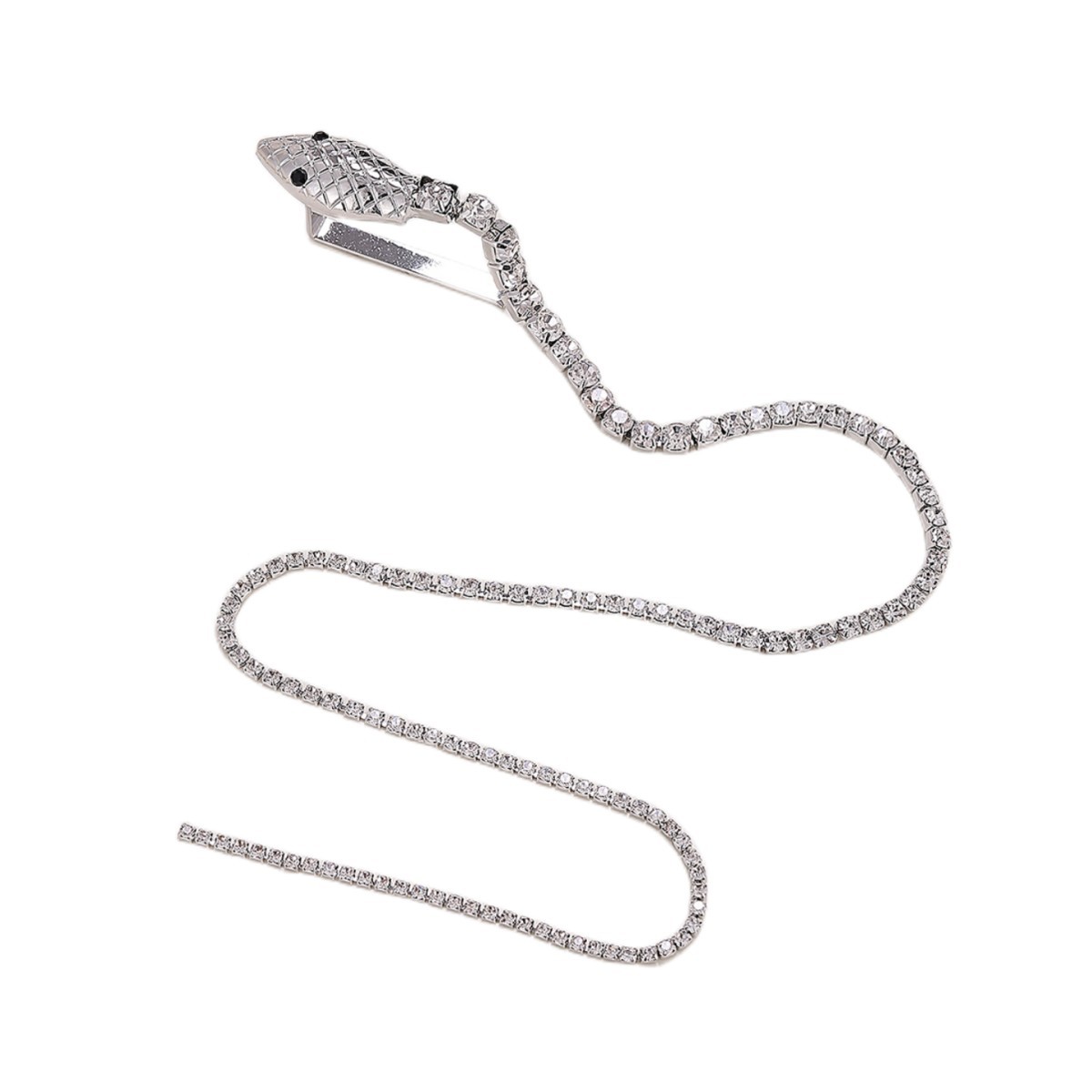 Femmes Style Simple Serpent Alliage Placage Incruster Strass Pince À Cheveux display picture 2