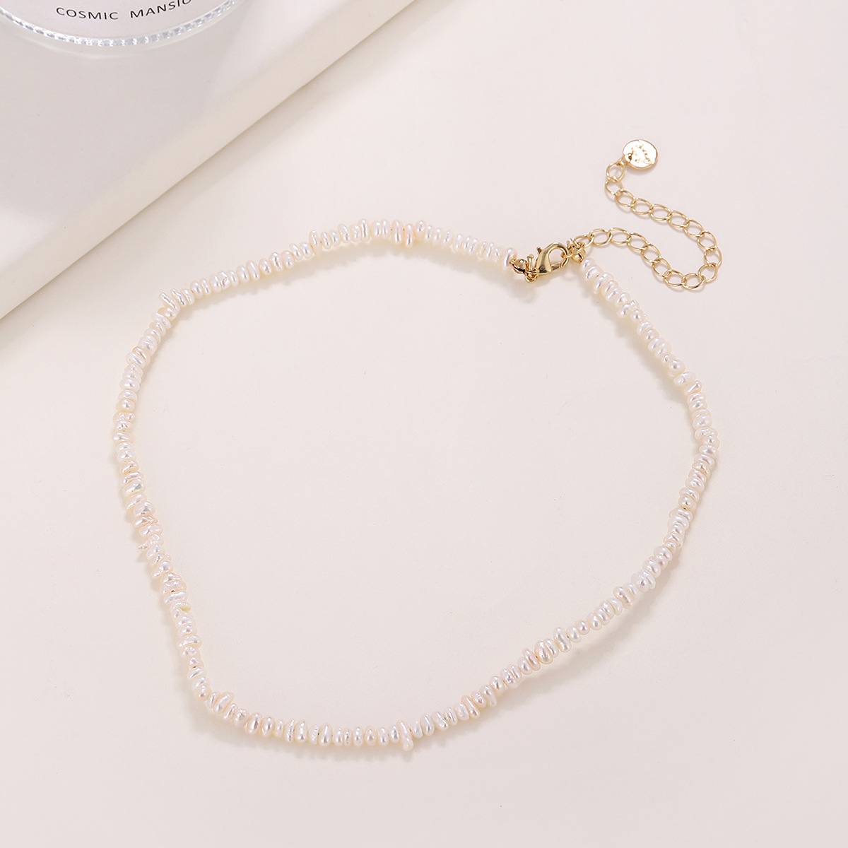 Elegant Süss Geometrisch Einfarbig Barocke Perlen Perlen Halskette display picture 4