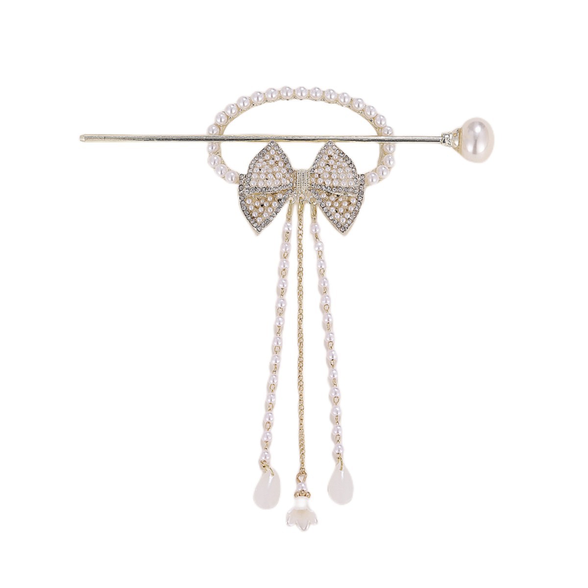 Women's Sweet Bow Knot Metal Hairpin display picture 4