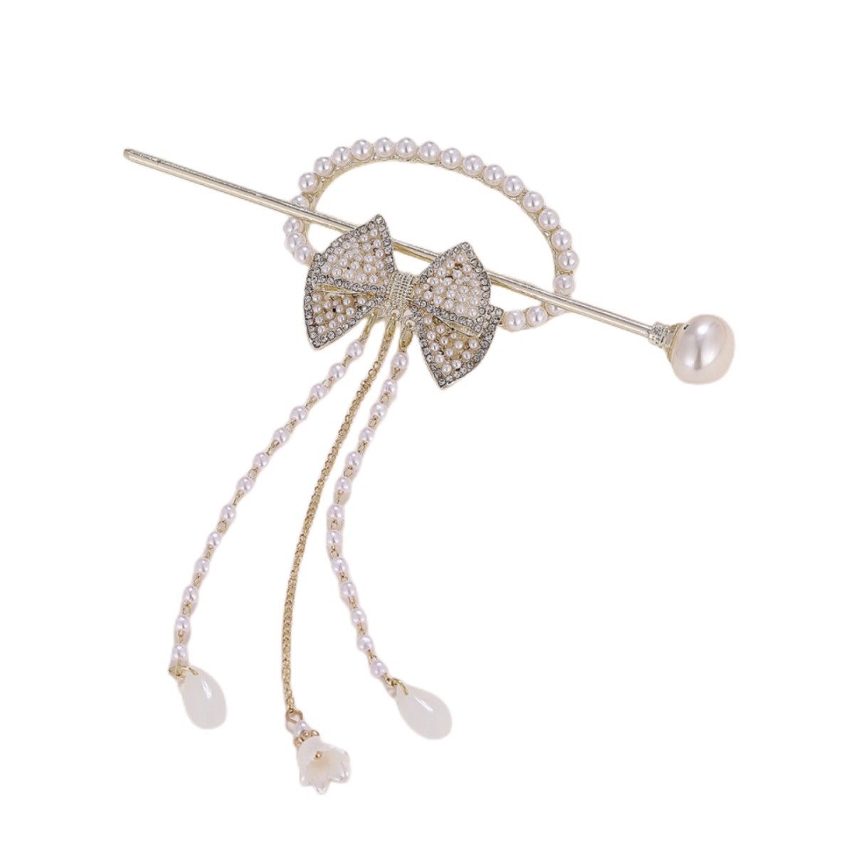 Women's Sweet Bow Knot Metal Hairpin display picture 5