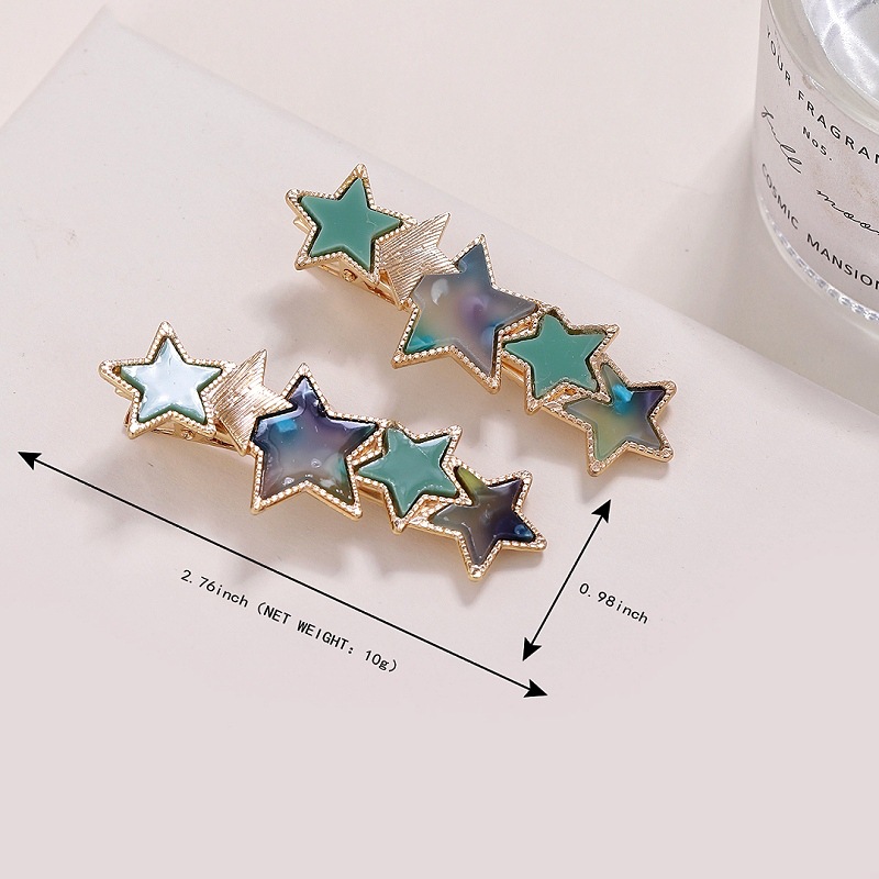 Women's Simple Style Star Alloy Plating Hair Clip display picture 1