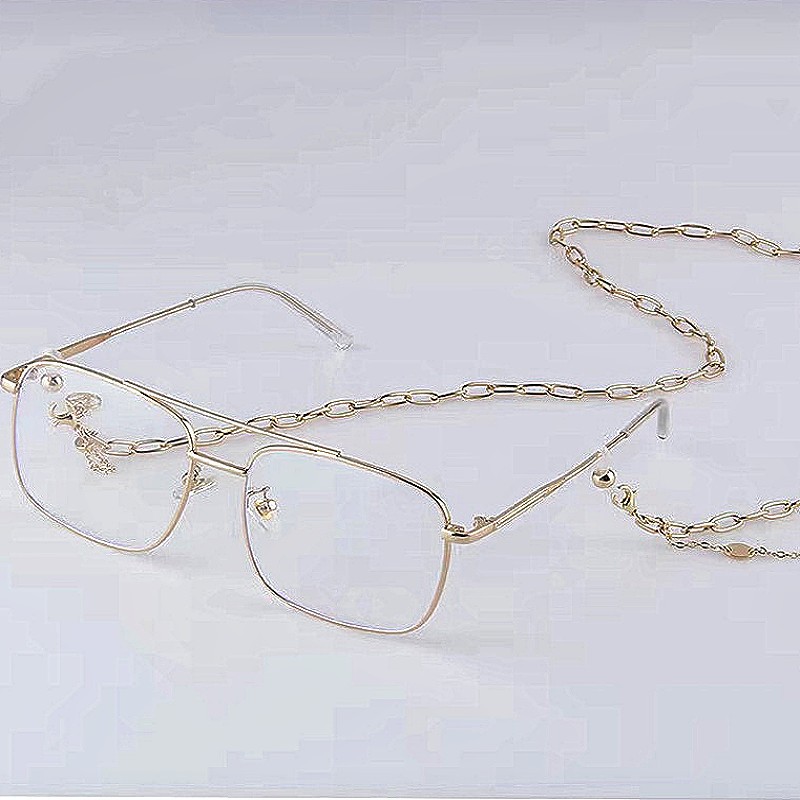 Simple Style Solid Color Metal Unisex Glasses Chain display picture 5