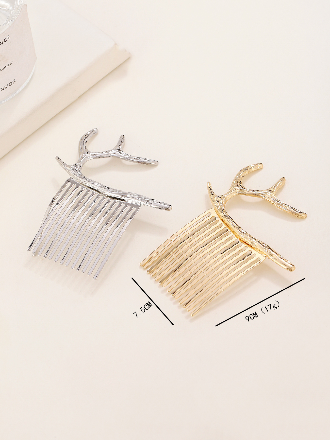 Women's Sweet Antlers Metal Plating Insert Comb display picture 1