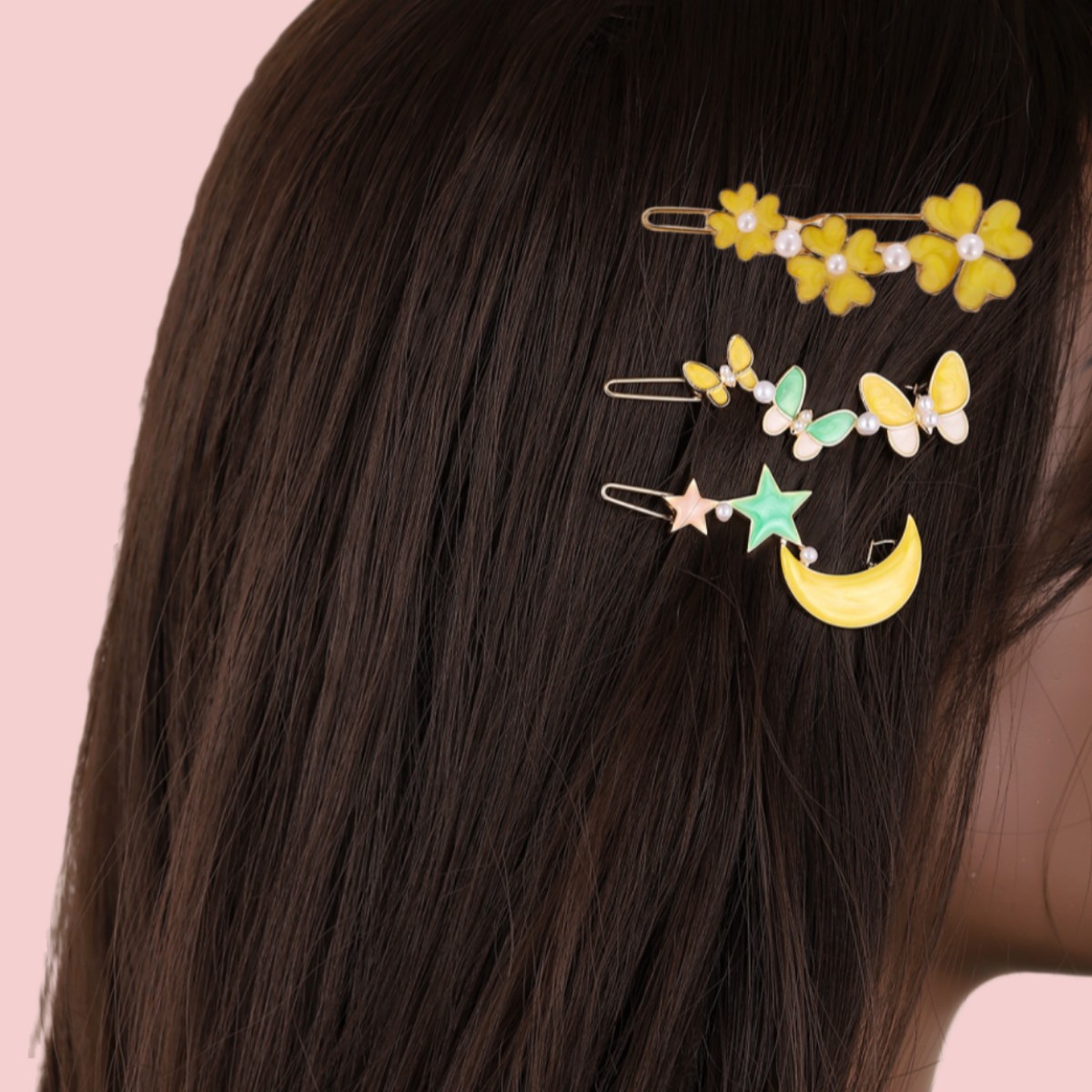 Women's Simple Style Flower Zinc Alloy Hair Clip display picture 2