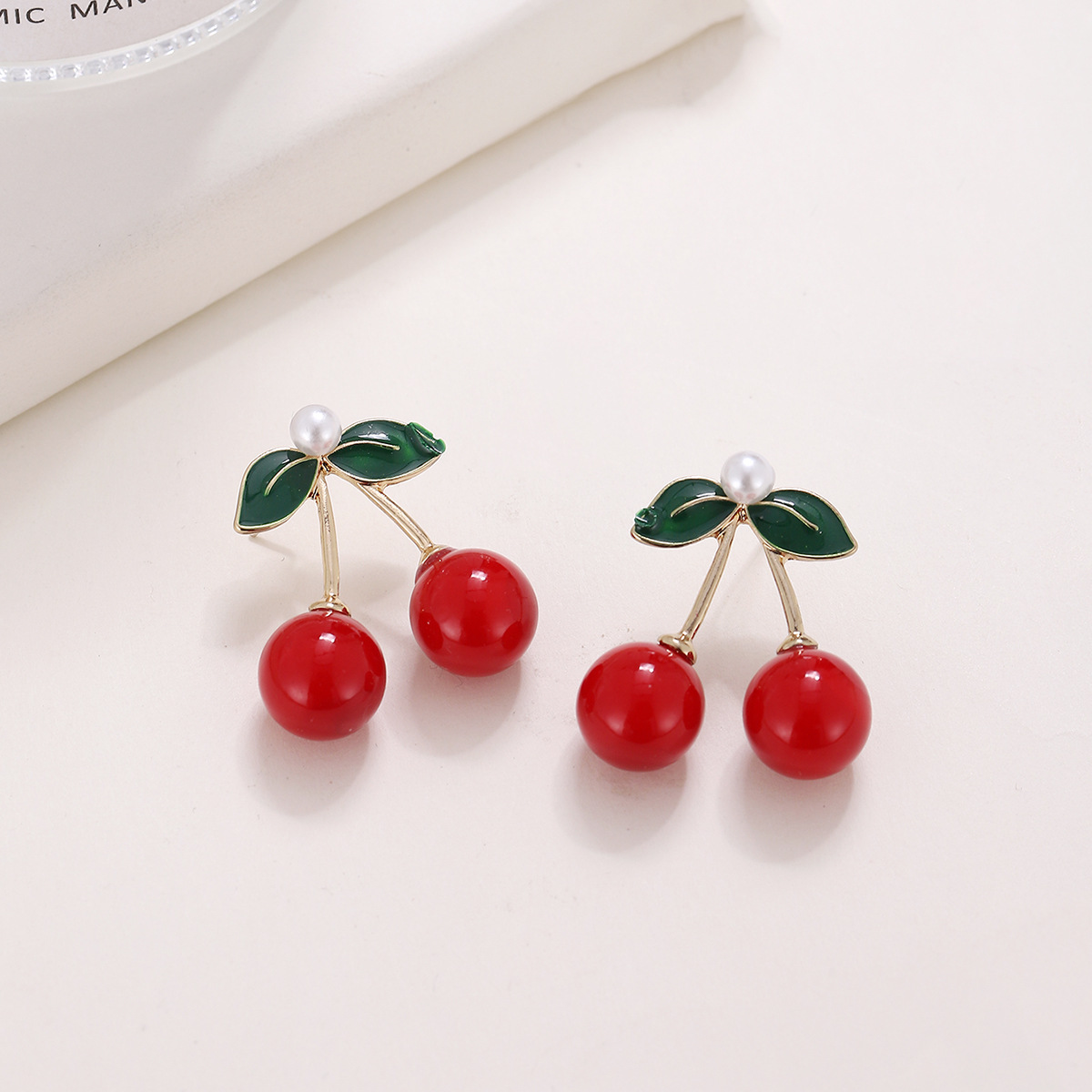 1 Pair Sweet Fruit Plating Alloy Ear Studs display picture 4