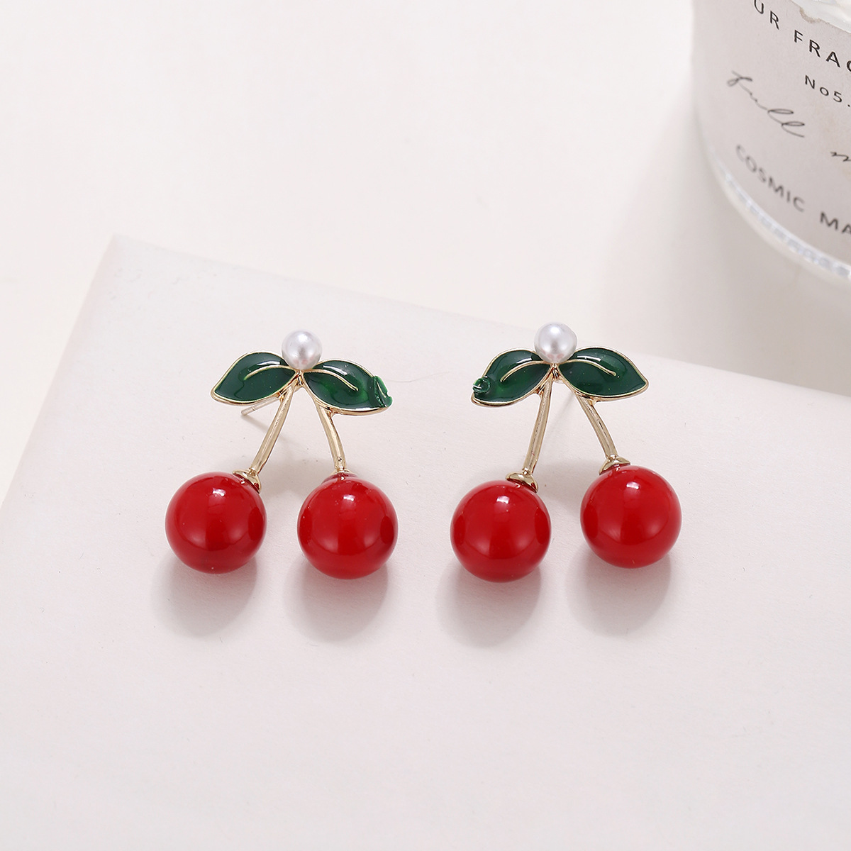 1 Pair Sweet Fruit Plating Alloy Ear Studs display picture 5