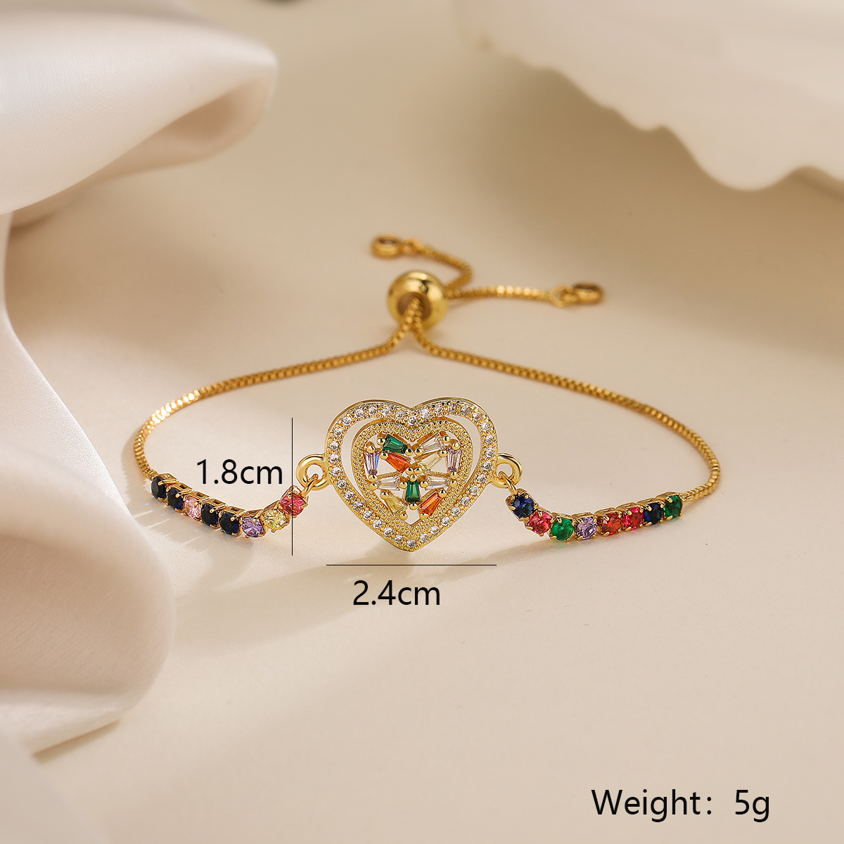Simple Style Commute Bc1035 Lucky Tree Copper 18k Gold Plated Zircon Bracelets In Bulk display picture 2