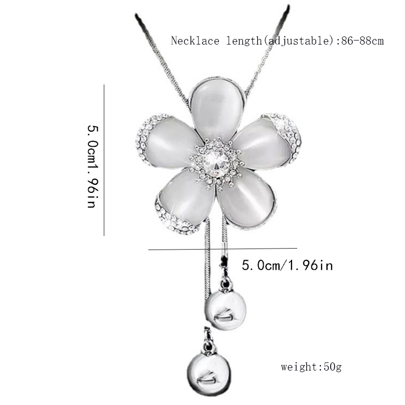 Vintage Style Flower Alloy Copper Plating Inlay Artificial Crystal Women's Pendant Necklace display picture 1