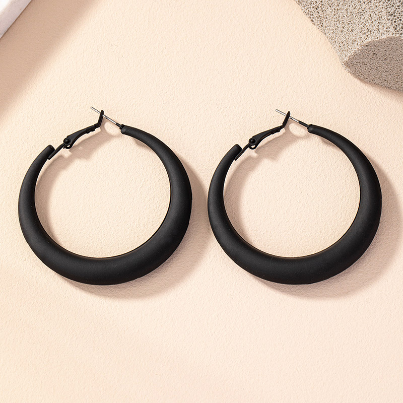 1 Pair Simple Style Commute Round Plating Alloy Gold Plated Hoop Earrings display picture 21