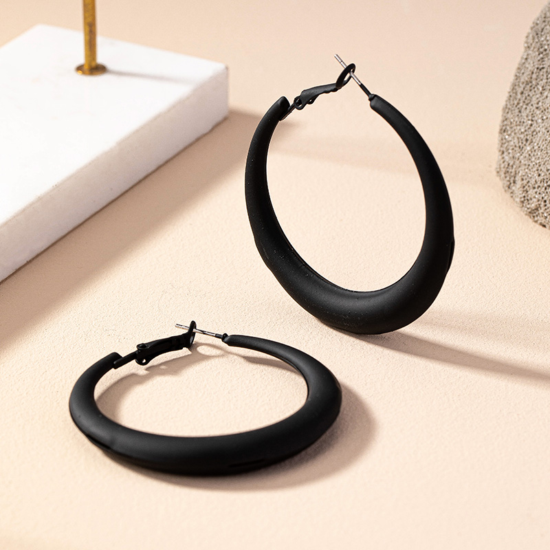 1 Pair Simple Style Commute Round Plating Alloy Gold Plated Hoop Earrings display picture 27