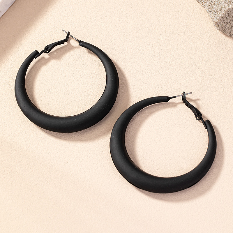 1 Pair Simple Style Commute Round Plating Alloy Gold Plated Hoop Earrings display picture 25