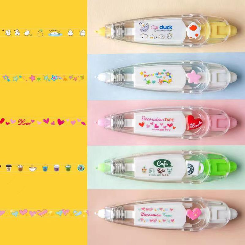 1 Set Animal Letter Plant Class School Plastic Cute Correction Tape display picture 10