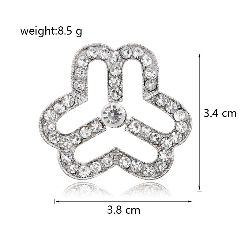 Casual Elegant Flower Alloy Inlay Rhinestones Women's Brooches display picture 3