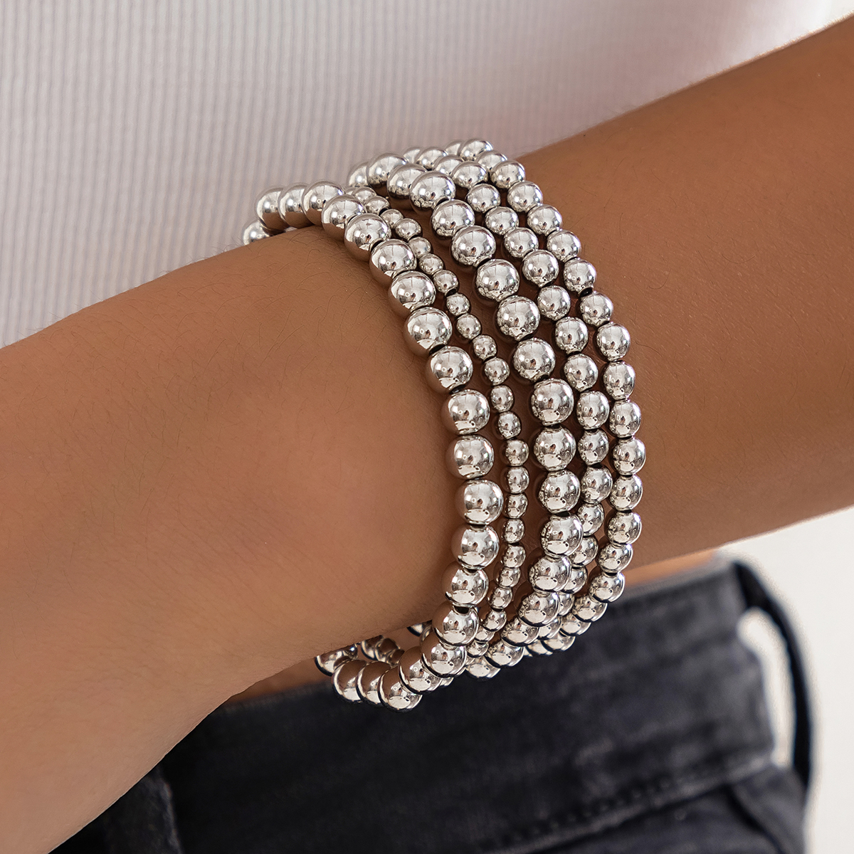 Retro Classic Style Round Ccb Wholesale Bracelets display picture 6