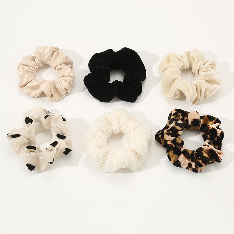 Women's Simple Style Leopard Cloth Hair Tie display picture 1