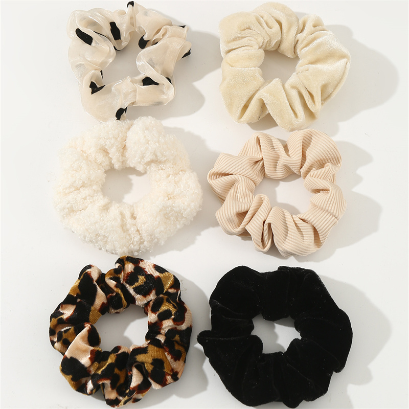 Women's Simple Style Leopard Cloth Hair Tie display picture 2