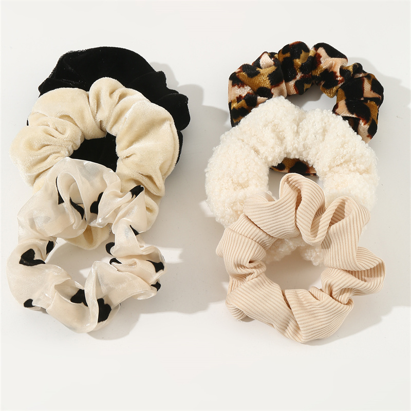 Women's Simple Style Leopard Cloth Hair Tie display picture 3