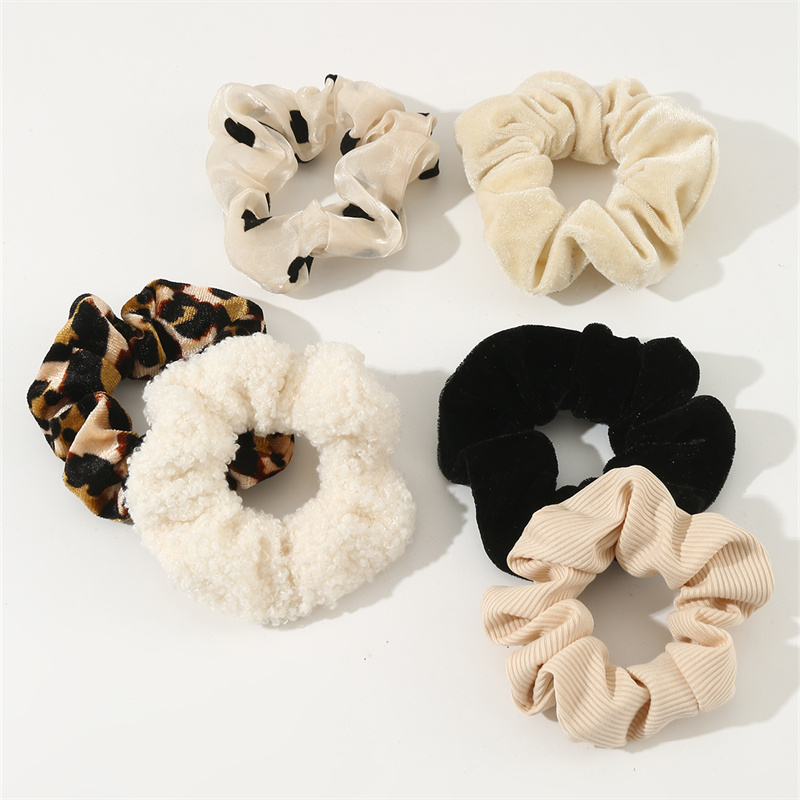 Women's Simple Style Leopard Cloth Hair Tie display picture 6