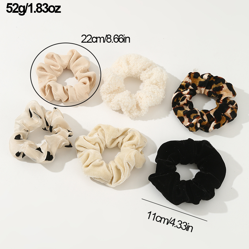 Women's Simple Style Leopard Cloth Hair Tie display picture 7