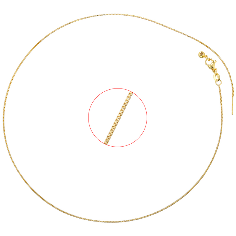 Casual Simple Style Round Copper 18k Gold Plated Necklace In Bulk display picture 2