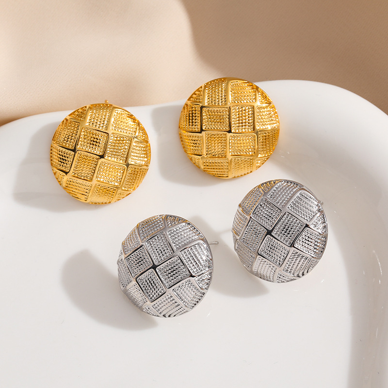 1 Pair Lady Geometric Plating Copper Ear Studs display picture 3
