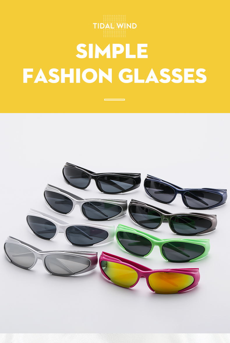 Ig Style Punk Cool Style Geometric Pc Special-shaped Mirror Full Frame Half Frame Women's Sunglasses display picture 6