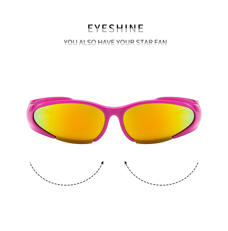 Ig Style Punk Cool Style Geometric Pc Special-shaped Mirror Full Frame Half Frame Women's Sunglasses display picture 4