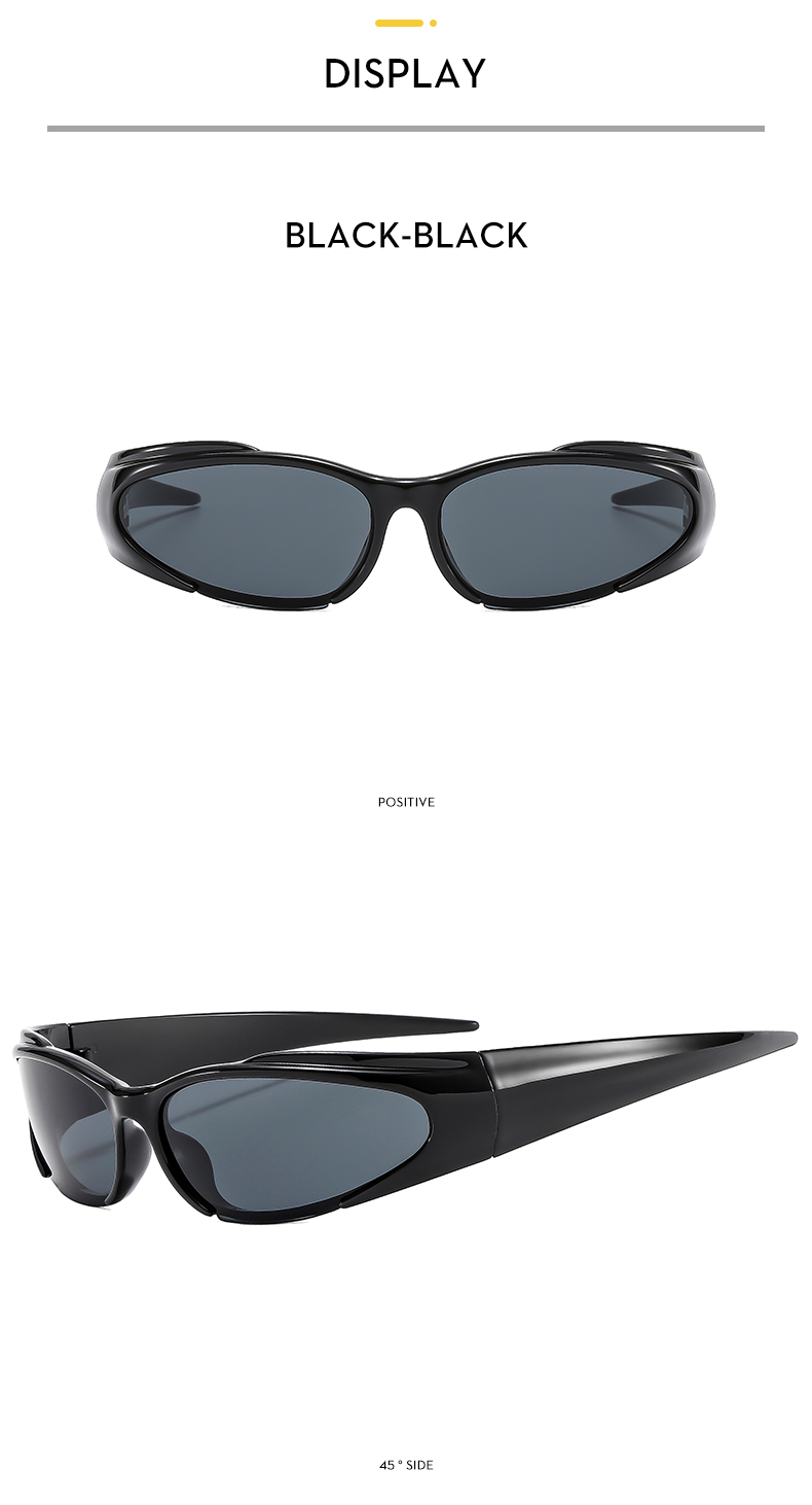 Ig Style Punk Cool Style Geometric Pc Special-shaped Mirror Full Frame Half Frame Women's Sunglasses display picture 8