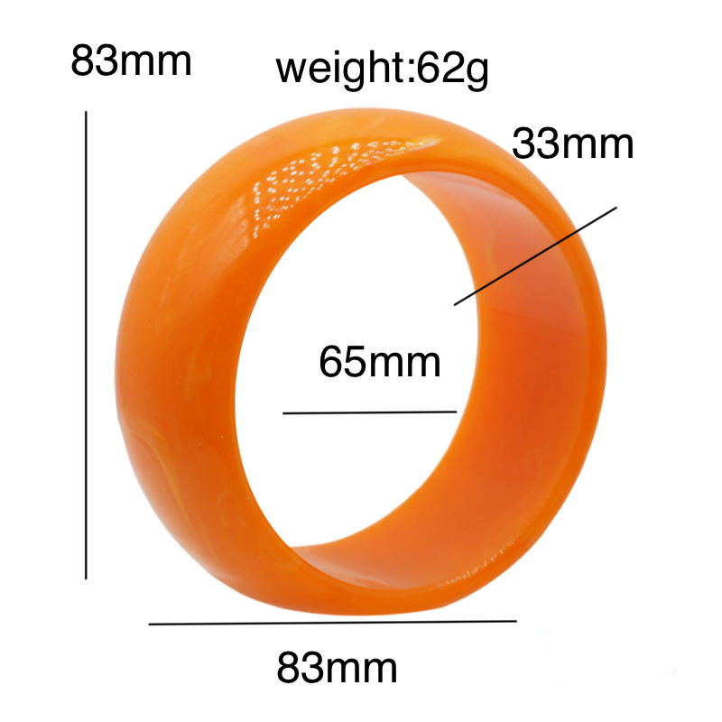Basic Modern Style Solid Color Arylic Women's Bangle display picture 1