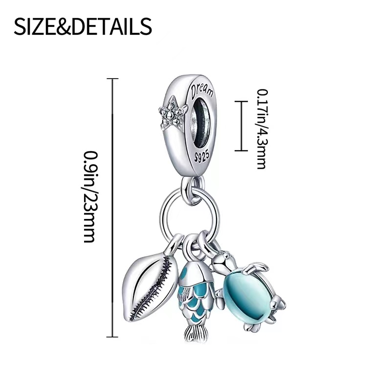 Style Simple Commuer Tortue Le Cuivre Incruster Zircon Charmes Bijoux Accessoires display picture 5