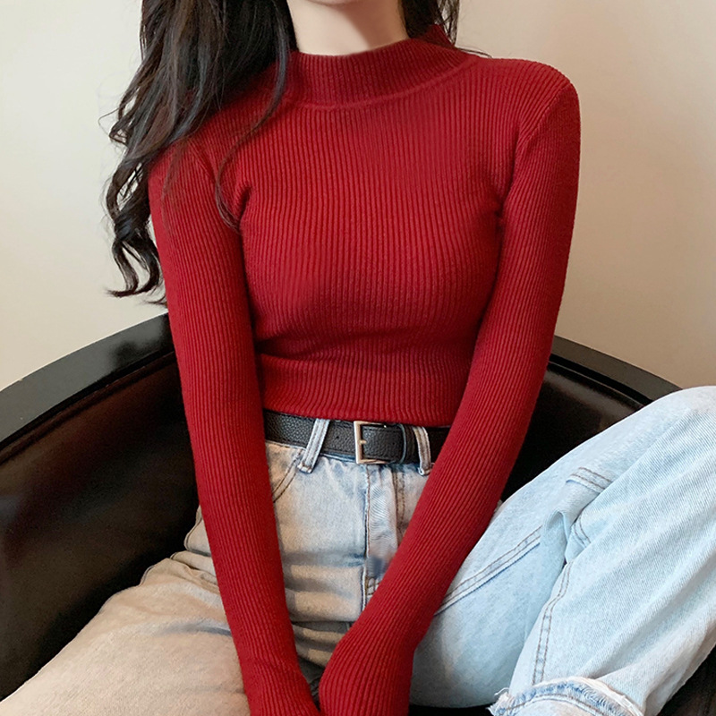 Women's Long Sleeve Sweaters & Cardigans Casual Basic Simple Style Solid Color display picture 4