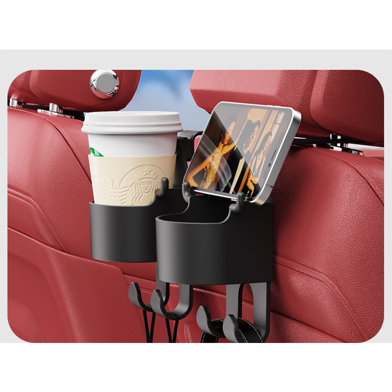 Multifunctional Car Supplies Seat Back Storage Rack Car Water Cup Holder Hook display picture 4