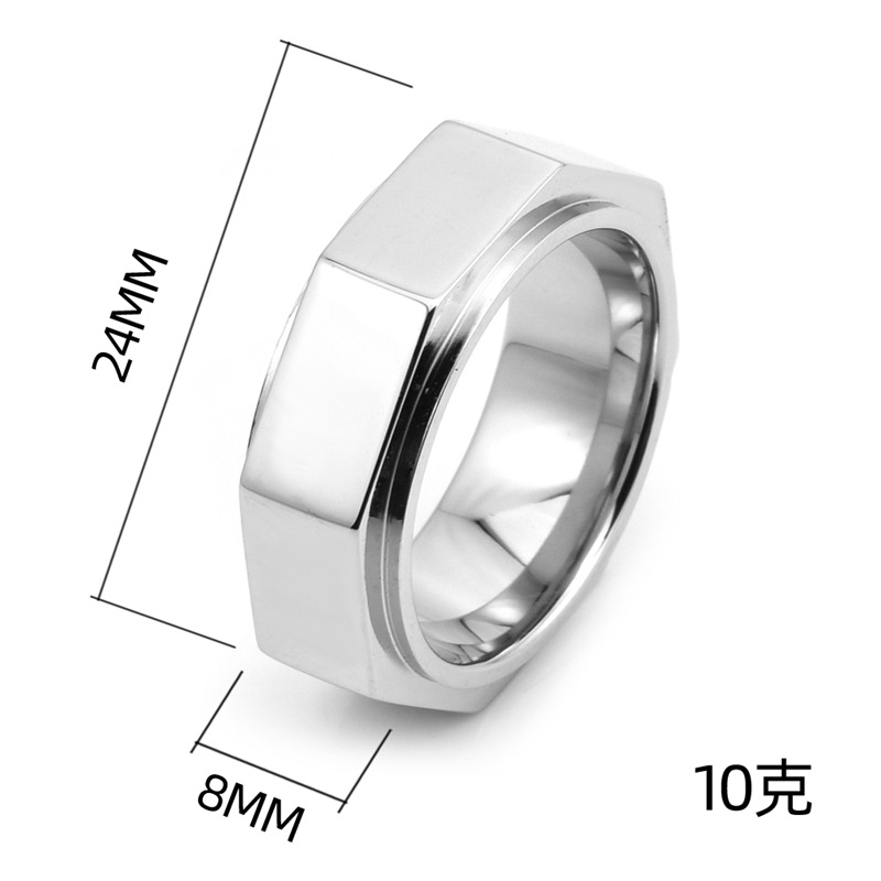 Simple Style Geometric Solid Color Titanium Steel 18K Gold Plated Unisex Rings display picture 2