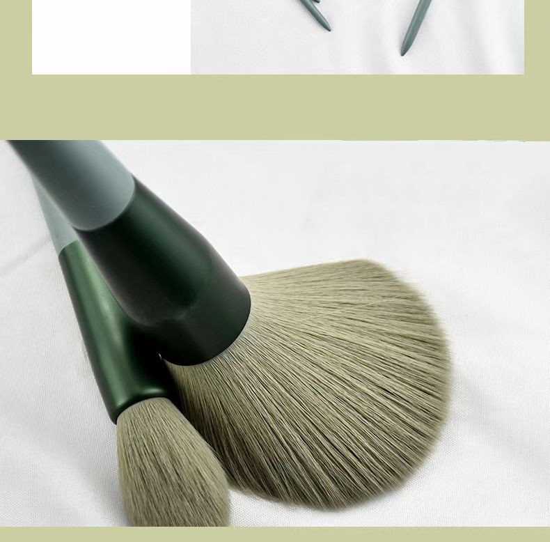 Einfacher Stil Mehrfarbig Künstliche Faser Kunststoff Kunststoff-griff Makeup Bürsten 1 Satz display picture 4