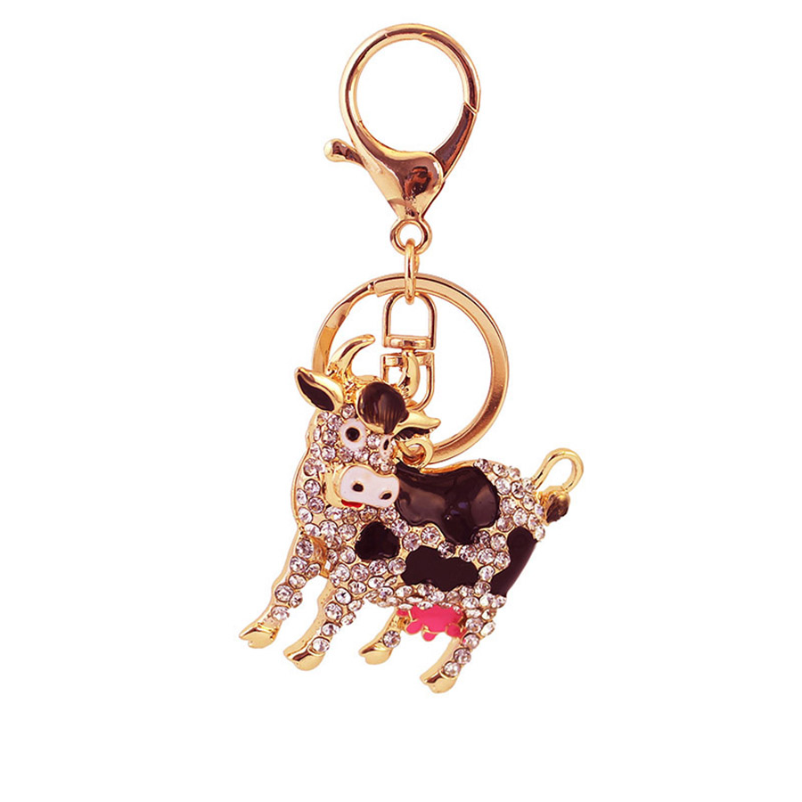 Classic Style Cows Alloy Inlay Rhinestones Women's Keychain display picture 8