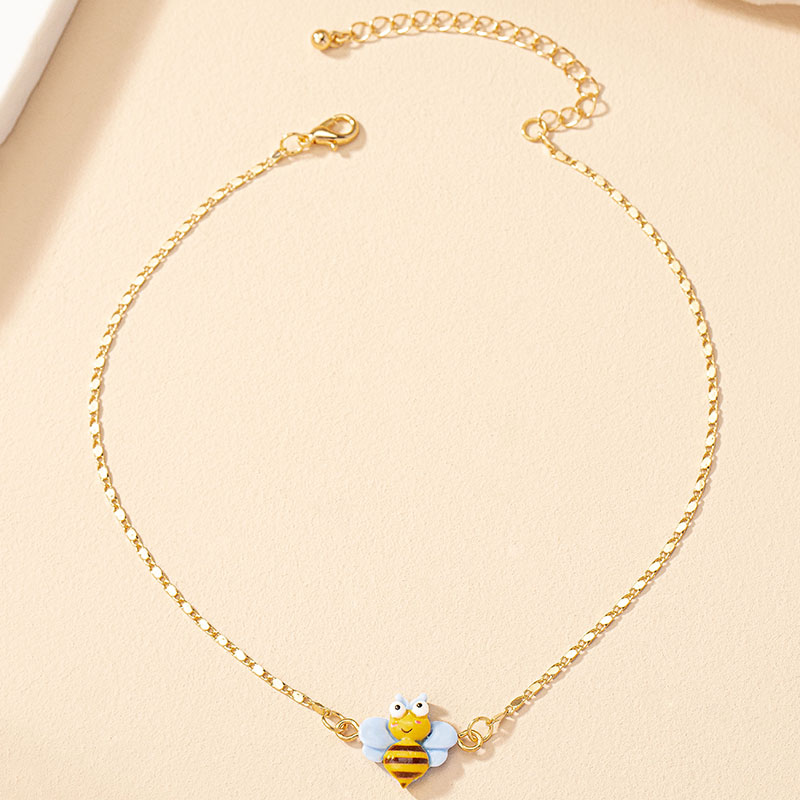 Simple Style Rose Bee Shell Alloy Plating Women's Pendant Necklace display picture 8