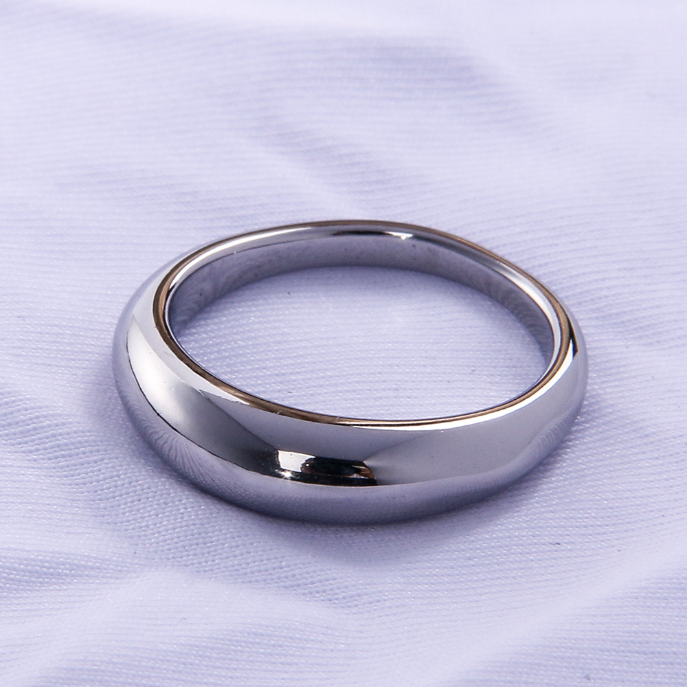 Simple Style Geometric Titanium Steel Plating 18K Gold Plated Unisex Rings display picture 4