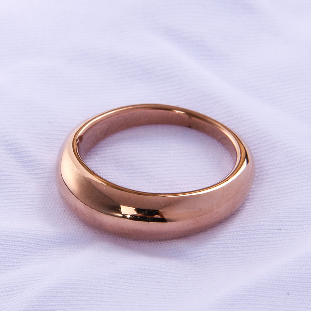 Simple Style Geometric Titanium Steel Plating 18K Gold Plated Unisex Rings display picture 6
