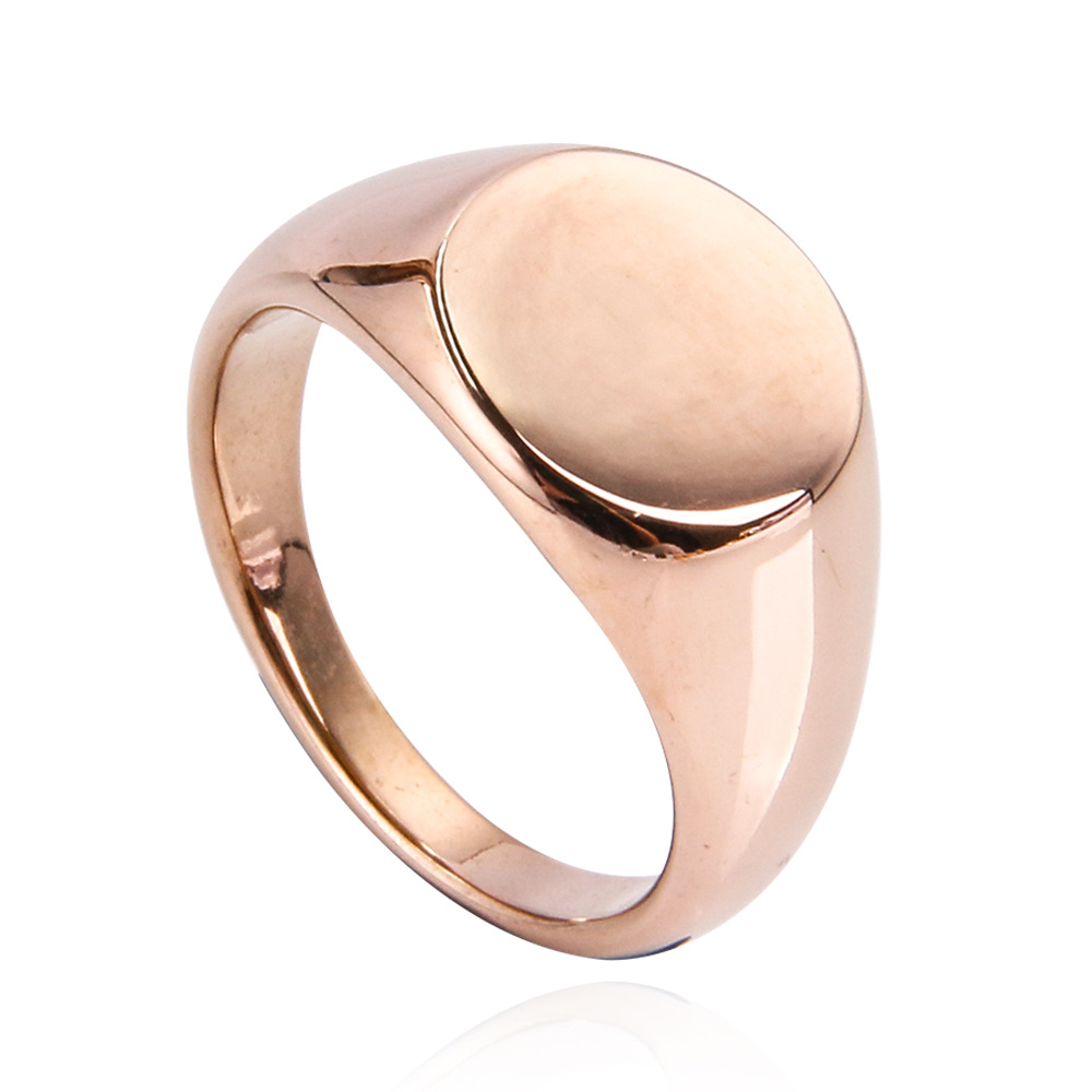Simple Style Geometric Titanium Steel Plating 18K Gold Plated Unisex Rings display picture 9