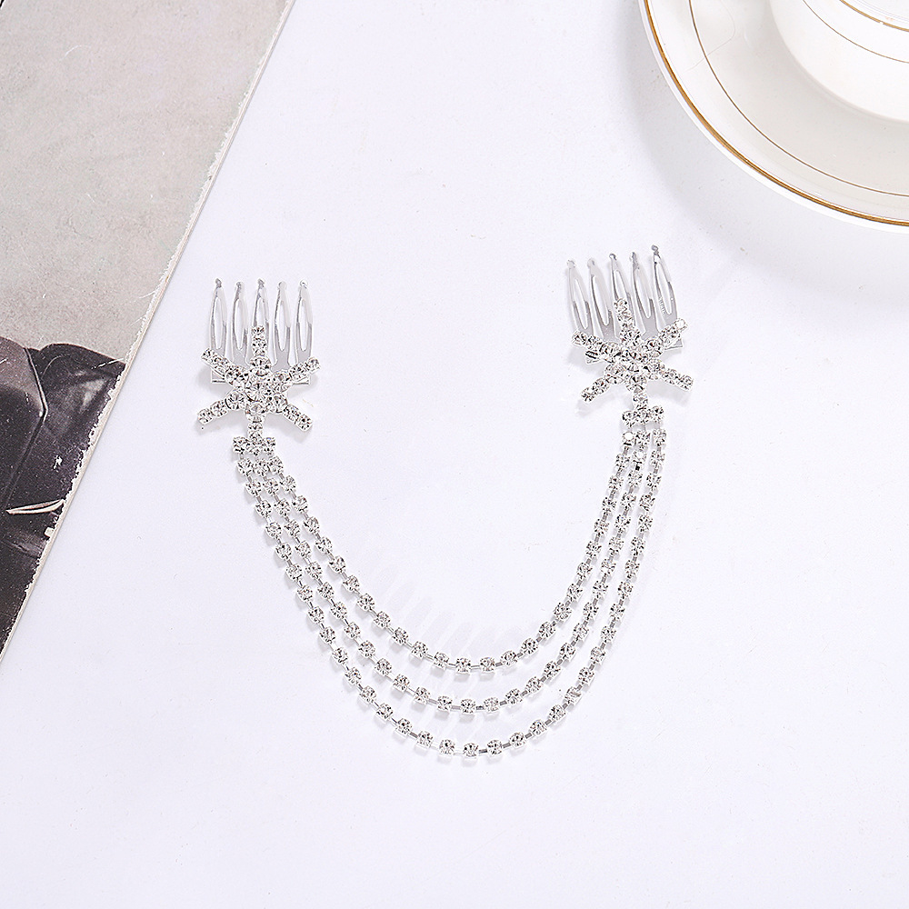Women's Simple Style Geometric Alloy Rhinestone Plating Hair Clip display picture 5