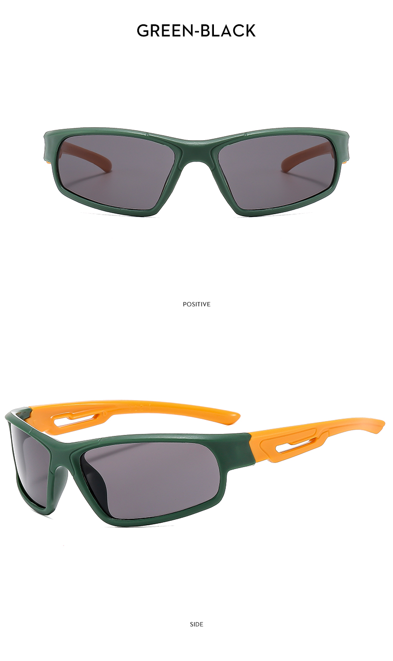 Casual Sports Color Block Ac Special-shaped Mirror Full Frame Kids Sunglasses display picture 6