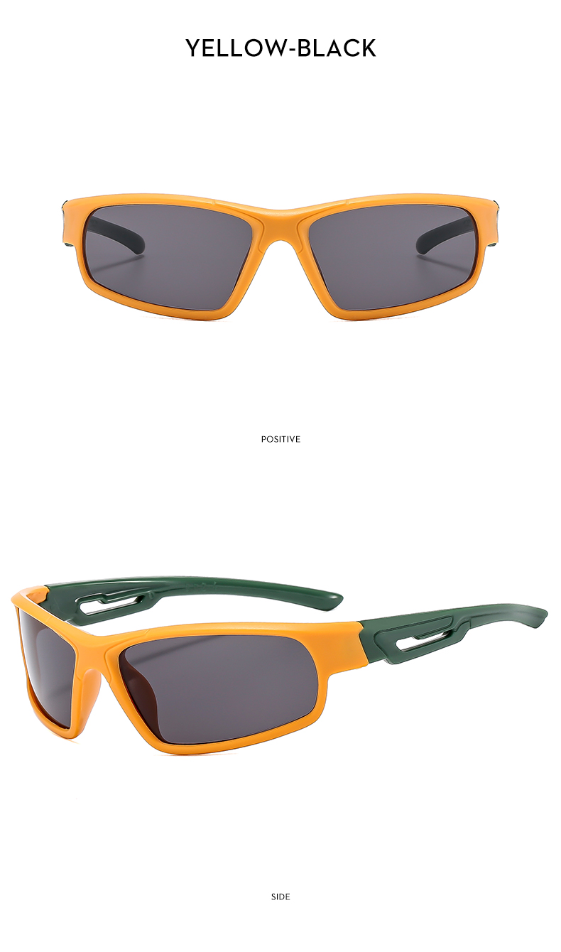 Casual Sports Color Block Ac Special-shaped Mirror Full Frame Kids Sunglasses display picture 8