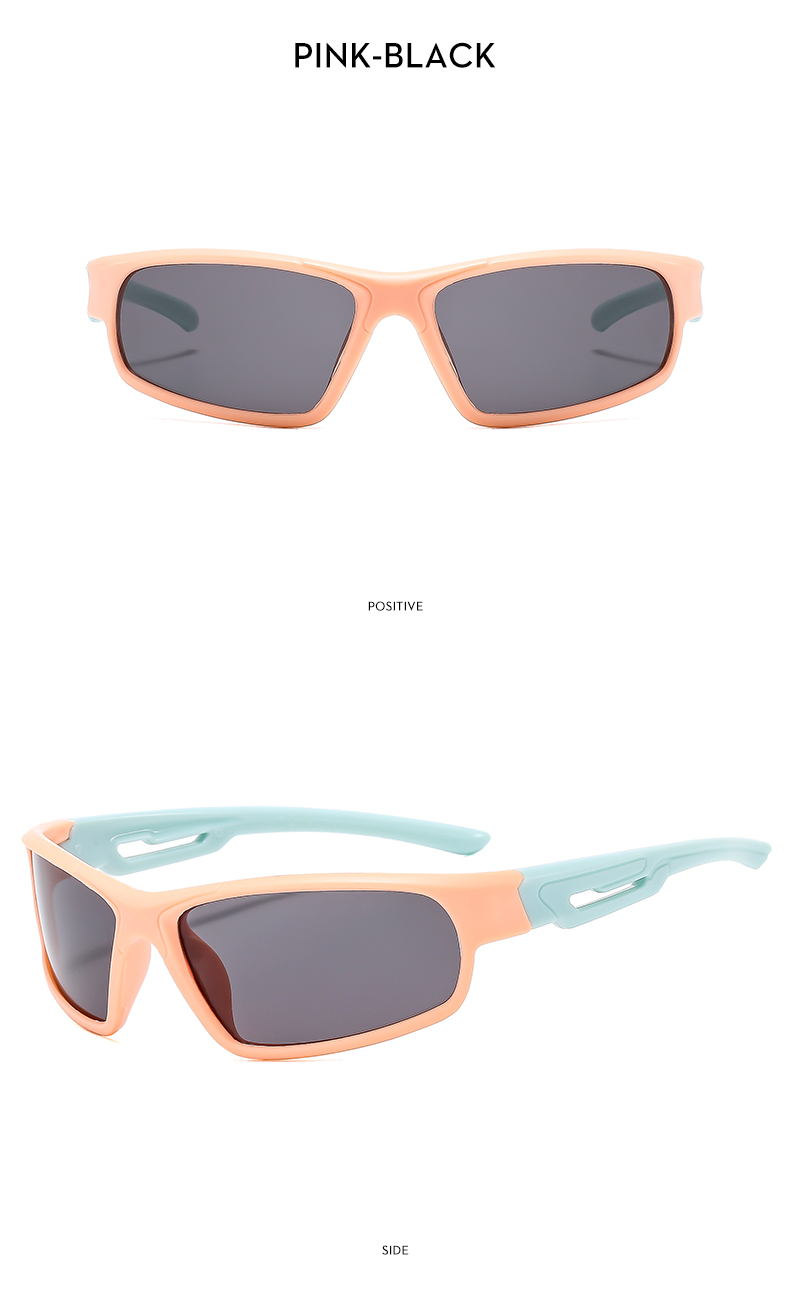 Casual Sports Color Block Ac Special-shaped Mirror Full Frame Kids Sunglasses display picture 10