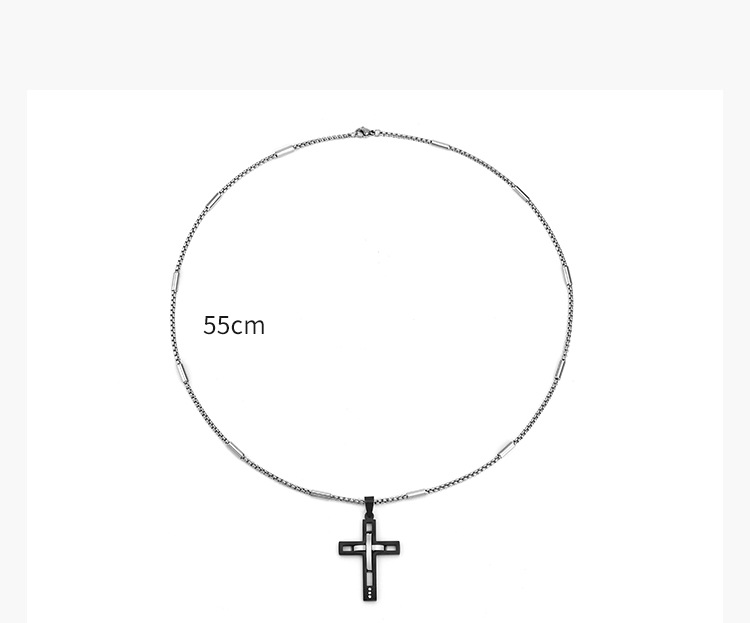 Hip-Hop Cross 304 Stainless Steel Polishing Unisex Pendant Necklace display picture 1