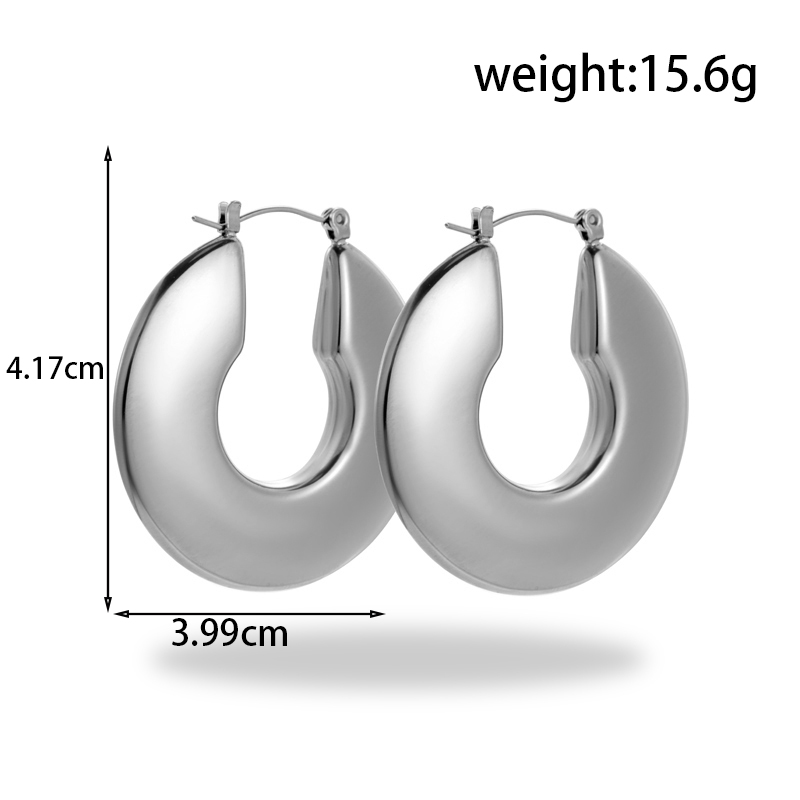 1 Pair Ig Style Simple Style Star Heart Shape Rectangle Stainless Steel Earrings display picture 2