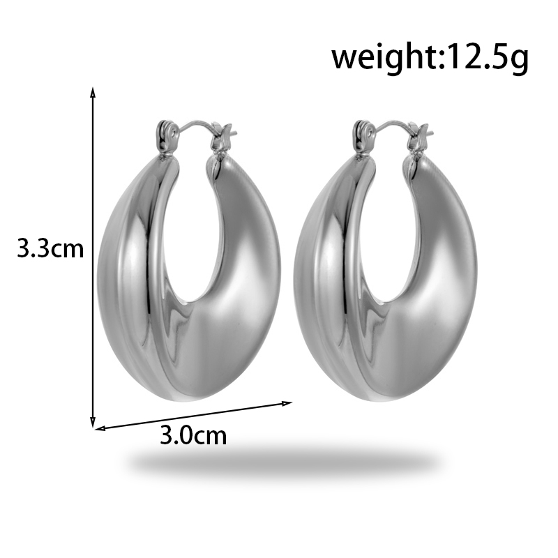 1 Pair Ig Style Simple Style Star Heart Shape Rectangle Stainless Steel Earrings display picture 5