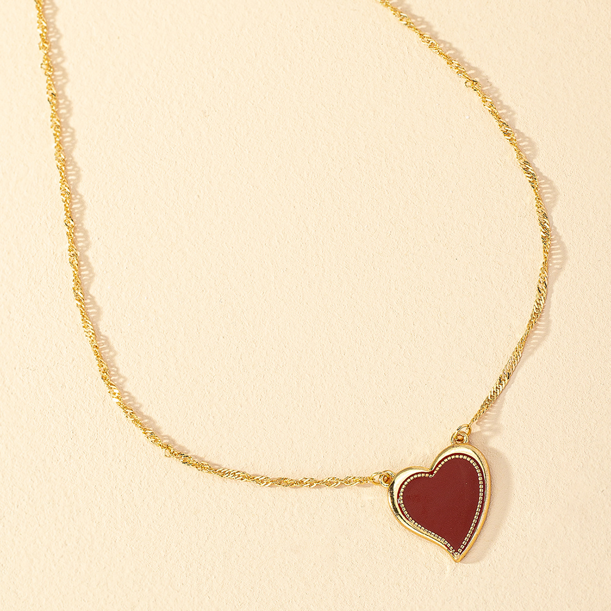 Classic Style Commute Heart Shape Ferroalloy Zinc Alloy Women's Pendant Necklace display picture 4