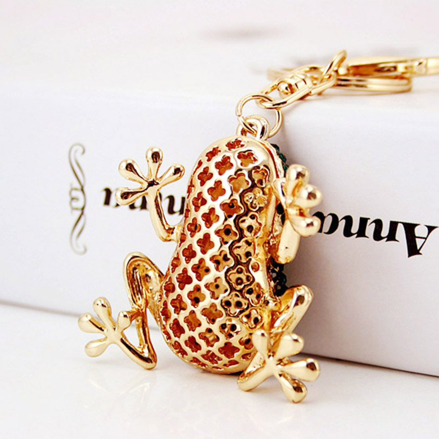 Simple Style Frog Zinc Alloy Inlay Rhinestones Women's Keychain display picture 4