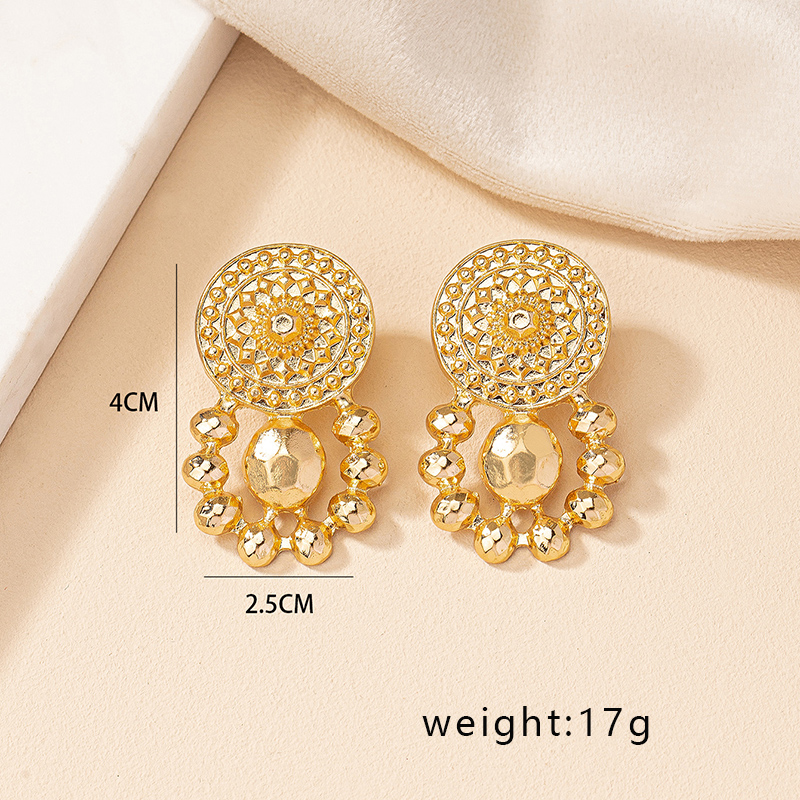 1 Pair Ig Style Geometric Plating Alloy Gold Plated Ear Studs display picture 5